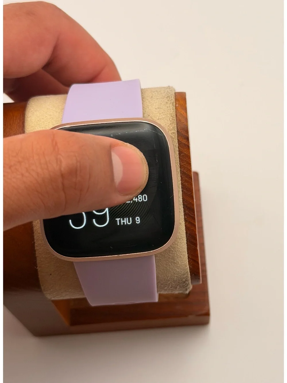 Fitbit Versa 2, Tested, Charger Included, Rose gold/ Purple, Good cond